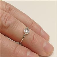 Anello Vidali Gioielli Donna in Oro bianco Zircone ANOR-34-34 - ANOR-34-34